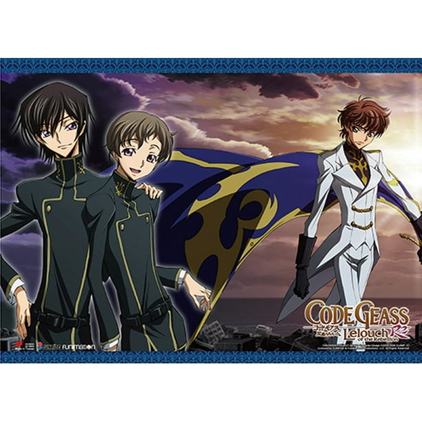 Code Geass R2 Lelouch Rolo Suzaku 1 Wall Scroll Walmart Com
