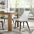 thumbnail image 7 of Modway Viscount 19" Solid Rubberwood and Fabric Dining Chair in Granite Gray, 7 of 7