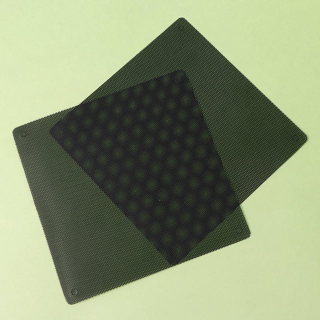 DECORNIJIA 2Pcs Dust Covers for Desktop 14 x 5.5in Black Square Mesh for Computer Users