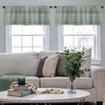 thumbnail image 4 of LALILO Kitchen Curtain Valance Boho Ethnic Plaid Tribal Rod Pocket Window Curtain 52"x 18" Set of 2, 4 of 5