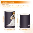 thumbnail image 6 of Yayeee Flameless Candles with Remote Flickering Battery Operated Multi Color Changing, Yellow Halloween Dog, 6 of 7