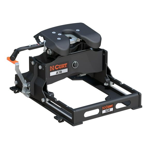 CURT 16052 A16 5th Wheel Slider Hitch for Short Bed Trucks, 16,000 lbs