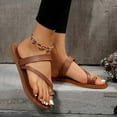 thumbnail image 4 of VerPetridure Clearance Women's Platform Flip Flops Sandals with Arch Support, Summer Lightweight Beach Cushion Flat Sandals Size 6.5, 4 of 7