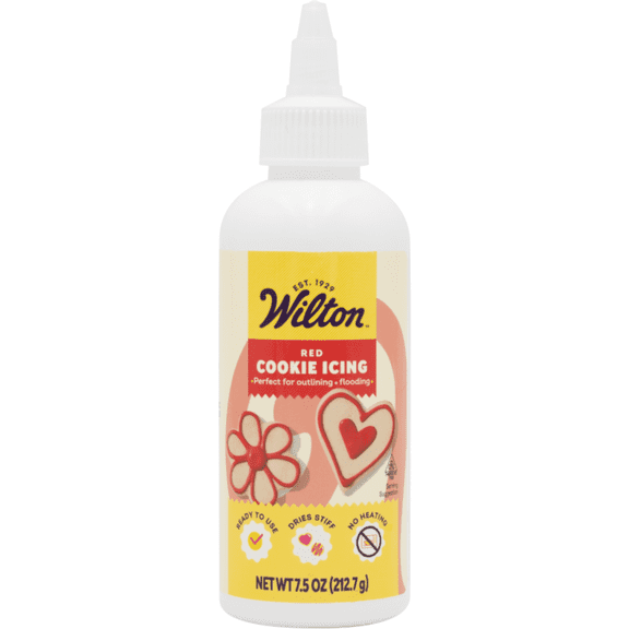 Wilton Red Cookie Icing Ready-to-Use Decorating Icing 7.5 oz.