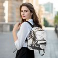 thumbnail image 6 of JIALIOU Mini Backpack Purse for Women Quilted Casual Daypack Small Travel Shoulder Bag, Fishing in Mountains Silhouette, 6 of 7