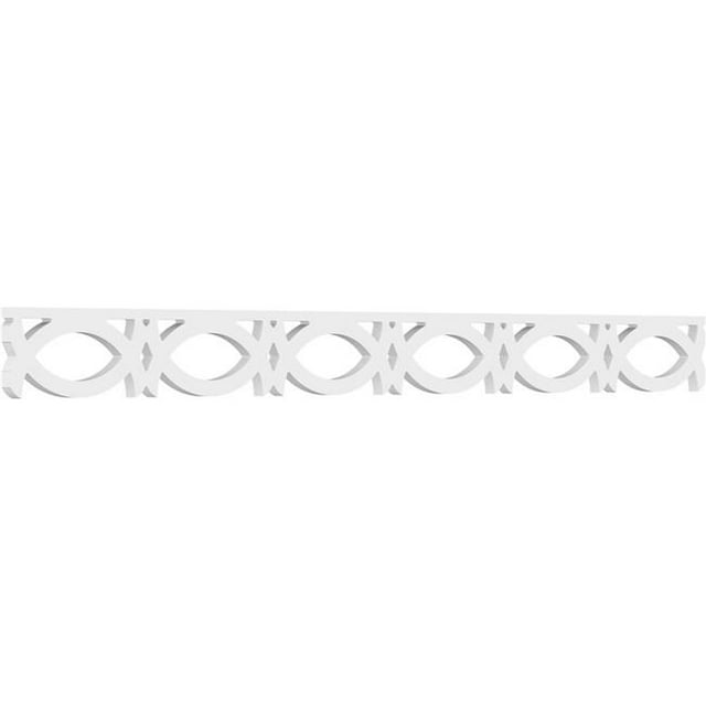 Ekena Millwork RUNP04X0625X48HAZ 4 x 48 in. Pitch 0.62 in. Hazelton Architectural Grade PVC Running Trim
