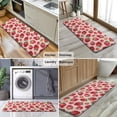 thumbnail image 6 of Red Strawberry Plants Fruit Pink Pattern Kitchen Rug Mat,Kitchen Runner Rugs Non Skid Washable,Decorative Kitchen Floor Mats for Kitchen,Sink,Laundry,17"x47.2", 6 of 7