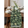 thumbnail image 2 of Hokiten Table Runners 120 Inches Long Dress Scarves, Summer Palm Tree Farmhouse Coffee/Dining/Kitchen Table Runner for Living Room, Welcome Tropical Botanical 13x120 Inch, 2 of 7