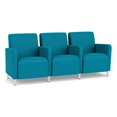 thumbnail image 1 of Lesro Ravenna Lounge Reception 3 Seat Tandem Seating in Teal, 1 of 5