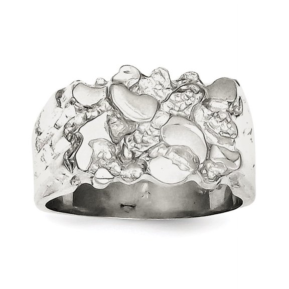 Sterling Silver Woman's Nugget Ring QR4445