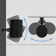thumbnail image 3 of 4X Soporte de Montaje en Pared para Era 100, Soporte de Pared de Metal para el Hogar Inteligente Que Ahorra Espacio para Altavoz InaláMbrico, Negro, 3 of 5