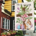 thumbnail image 4 of Easter Cross House Flag for Outdoor,Religious Cross with Bunny Eggs Flowers Yard Flags for Outside,Spring Holiday Decorative Flag for Farmhouse Decor 28x40 Double Sided, 4 of 6