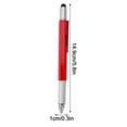 thumbnail image 4 of Xihbxyly Bolígrafo Multifunción Metálico, 6 En 1, con Destornillador, Lápiz y Regla, Regalo Portátil para Hombres, Lápiz Capacitivo para Dispositivos Inteligentes, Herramienta Práctica para Ingeniero, 4 of 7