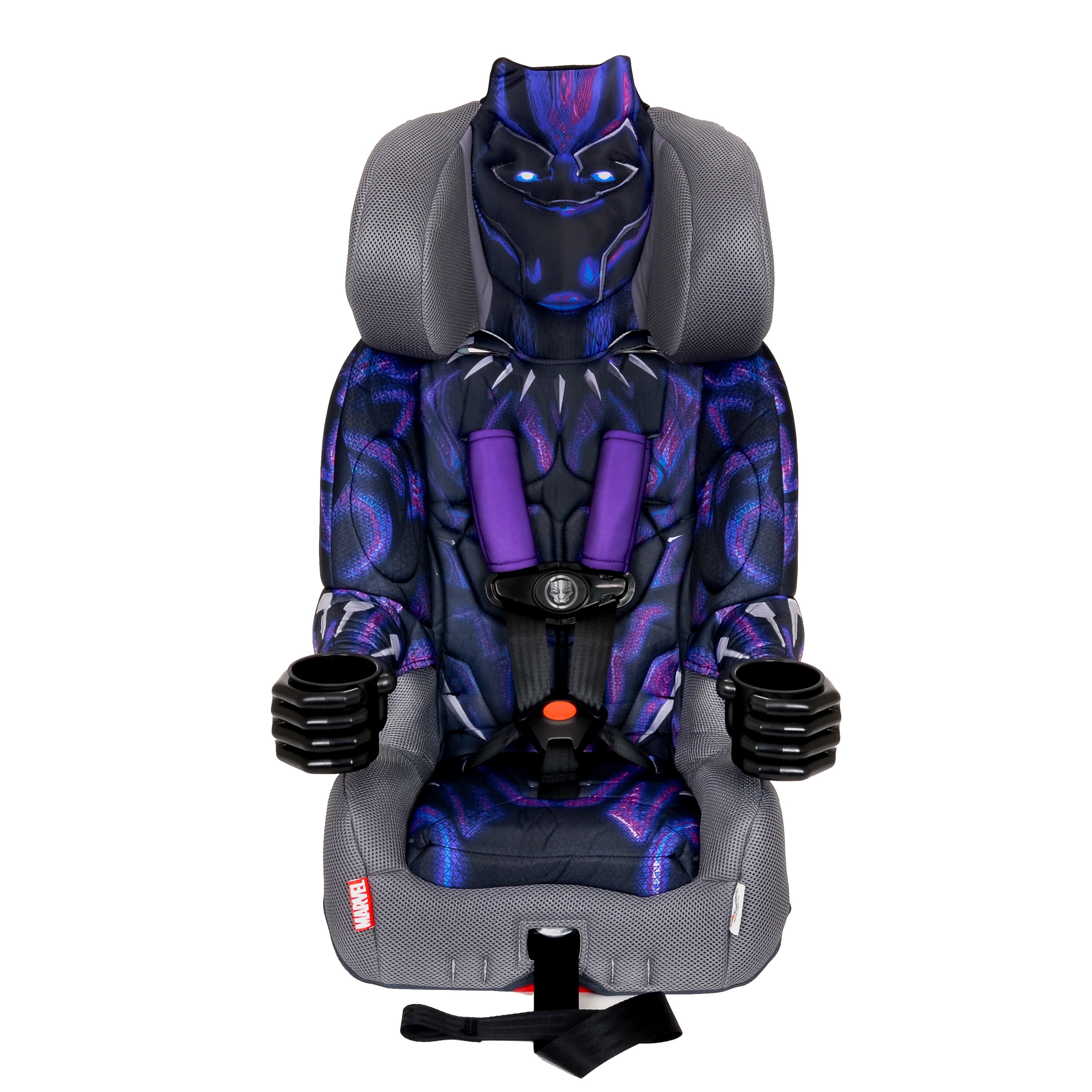KidsEmbrace Black Panther 2-in-1 Combination Harness to Booster Car, Forward-Facing Harness, Booster, Multi-Position Headrest, Toddler