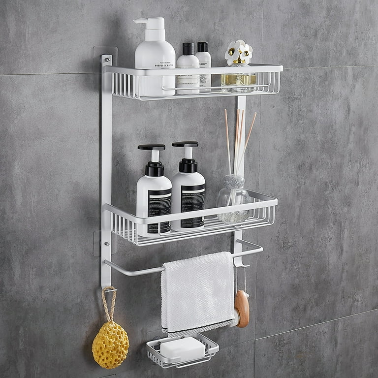 Rotating Shower Caddy  Adhesive Shower Shelf for Inside Shower & Kitc –  HangHover