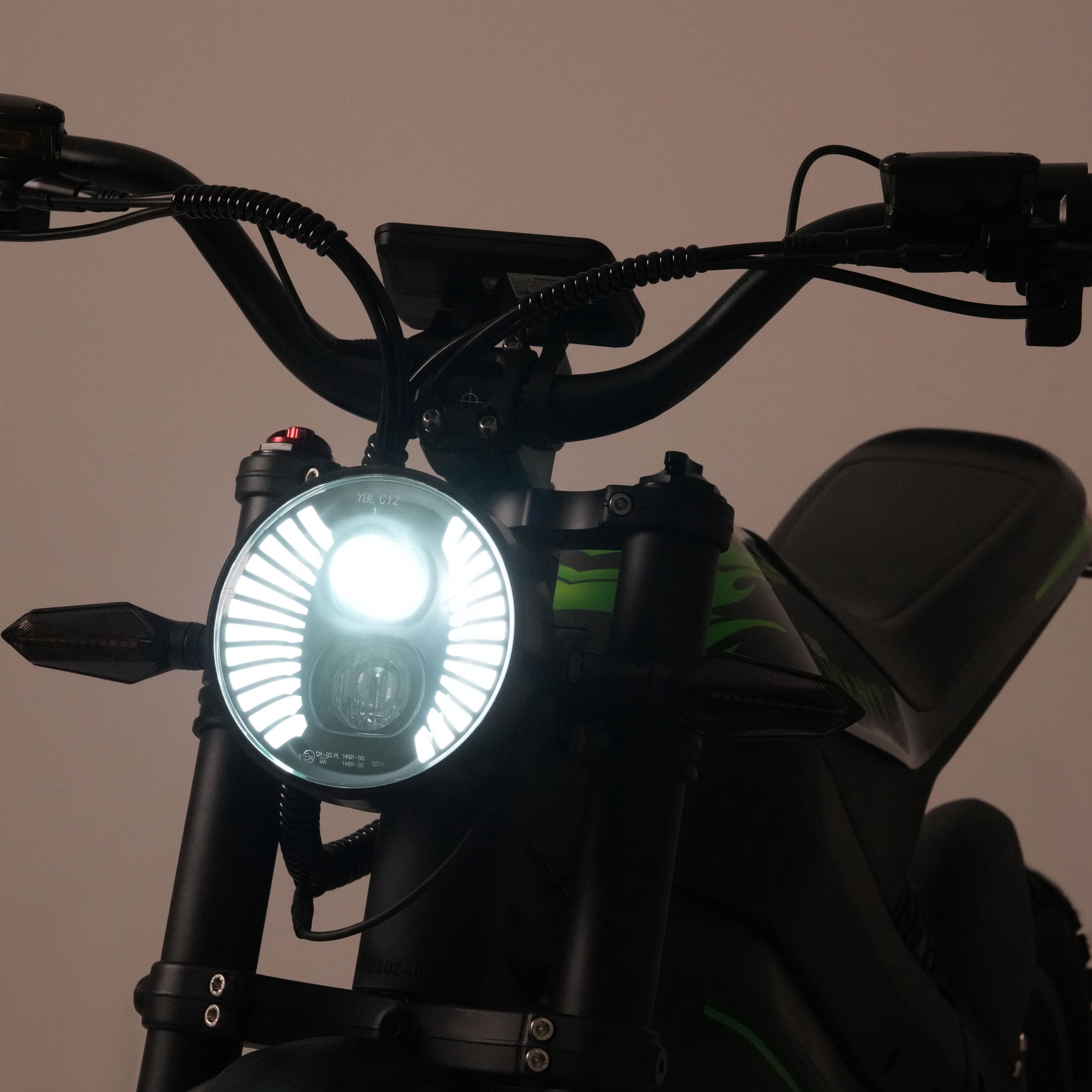 VOLNYT 17" Electric Dirt Bike for Adult,48V 3000W 38.4AH Samsung lithium battery,Men's Road Mountain Moped Ebike BLACK