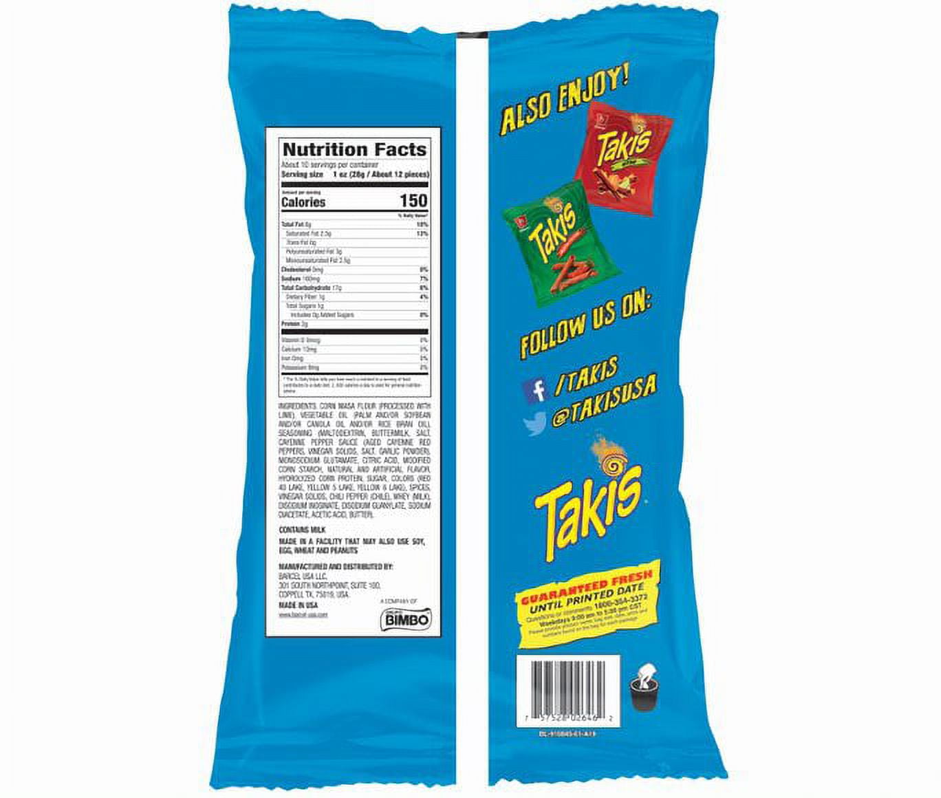 Takis Wild, Spicy Buffalo Ranch Flavored Tortilla Chips, 9.9oz