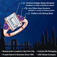 thumbnail image 2 of Gem Stone King 18K Rose Gold Plated Silver Purple Amethyst Ring Set with Moissanite (8.18 Cttw), 2 of 5