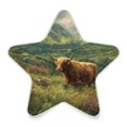 thumbnail image 2 of Star Night Light Auto On/Off Plug-in Wall Light with Light Sensor Warm White LED for Home Party Cow in Green Rolling Hills, 2 of 6