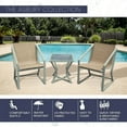 thumbnail image 2 of Mod Furniture Asbury 3-Piece Modern Outdoor Bistro Chat Set with Two Sling Side Chairs and Glass Top Side Table - ASBURY3PC-TAN, 2 of 8