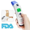 Touchless Forehead Ear Thermometer for Adults Baby, Digital Infrared Thermometer for Object, Non-Contact Temporal Thermometer with Instant Accurate Reading, Fever Alarm and Memory Function