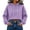 Purples, variant on Crop Hoodies for Women - Loose Pullover Hooded Sweatshirt - Long Sleeve Drawstring Fashion Loungewear Tops