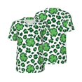 thumbnail image 3 of Daiia Leopard print St. Patrick's Day Mens Baseball Jersey Button Down Shirts Short Sleeve Sports Uniforms-Medium, 3 of 9