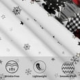 thumbnail image 7 of Christmas Round Tablecloth 60 Inch Winter Christmas Trees Snowflake Black and Red Buffalo Plaid Table Cloth Christmas Holiday Polyester Circle Table Cover for Dining Room Home Decor, 7 of 7