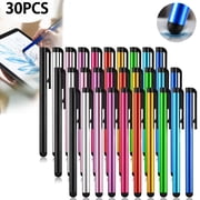 Deally 30 Pieces Stylus Pens for Touchscreen- High Sensitivity Capacitive Slim Stylus Pen for Cell Phone Universal Touch Screens Devices, Compatible with iPhone, iPad, Tablet (10 Colors)