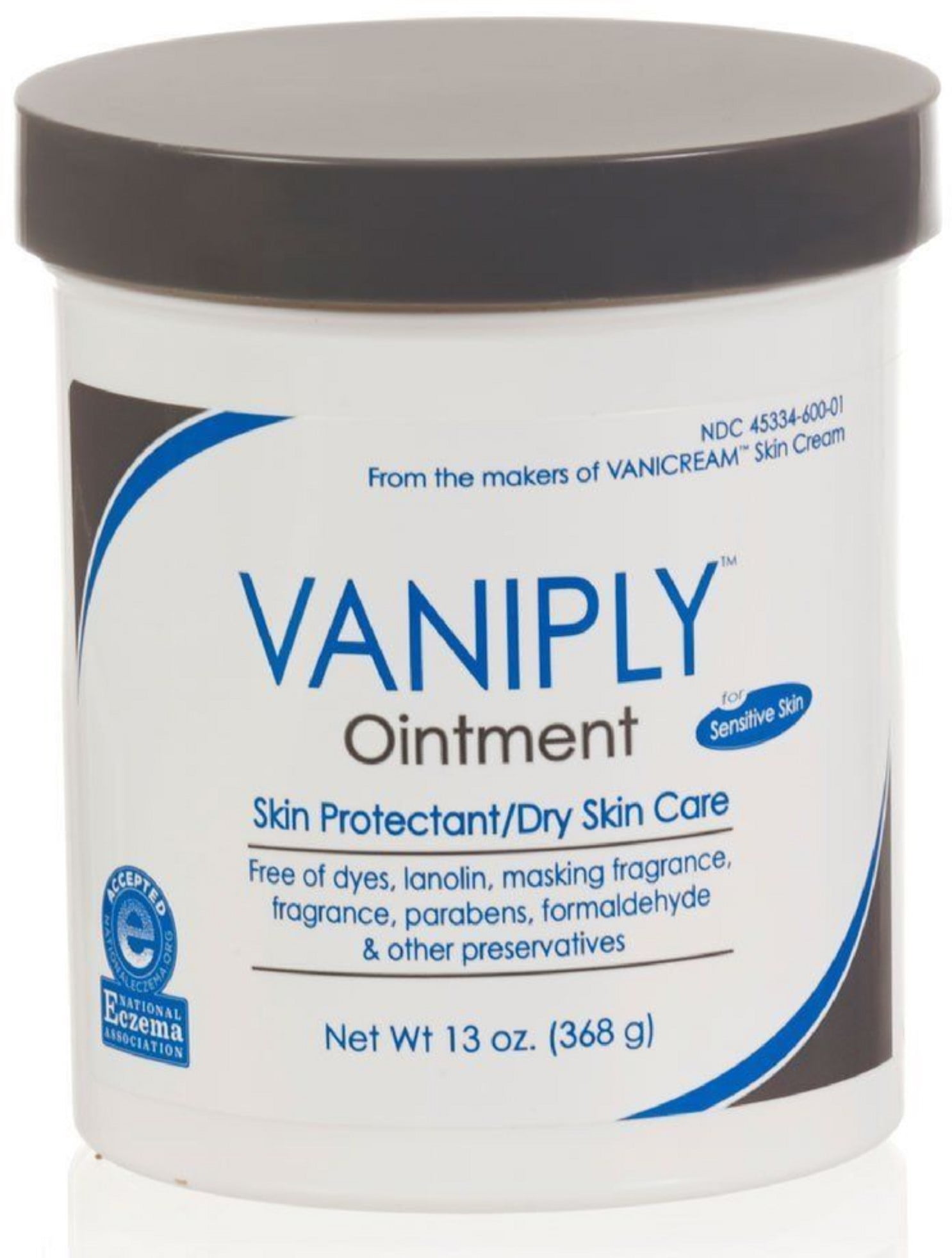Vanicream Brandclub Vaniply Ointment Skin Protectant Dry Skin Care 13 oz jar Pack of 6