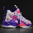 thumbnail image 6 of Novetra Men's High Top Basketball Shoes with Graffiti Style Breathable Mesh and Cushioned Midsole, Suitable for Indoor/outdoor Wear Gifts, 6 of 8