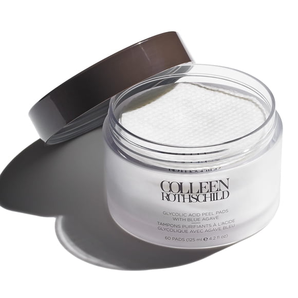 Almohadillas exfoliantes COLLEEN ROTHSCHILD con ácido glicólico con agave azul 125 ml