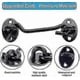 thumbnail image 2 of 2-Pack 3" Durable Stainless Steel Window Hooks with Vintage Black Finish for Doors and Windows, 2 of 5