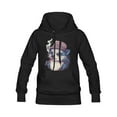 thumbnail image 4 of Hanmun Animal Men Sweatshirt Hooded Heavy Blend Cotton Casual Drawstring Pocket Size S-2XL（Black), 4 of 5