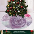 thumbnail image 6 of FMSHPON Valentine's Day Rose Xmas Christmas Tree Skirt Stand Mat for Holiday Party Decoration Indoor Outdoor 36 inches, 6 of 6