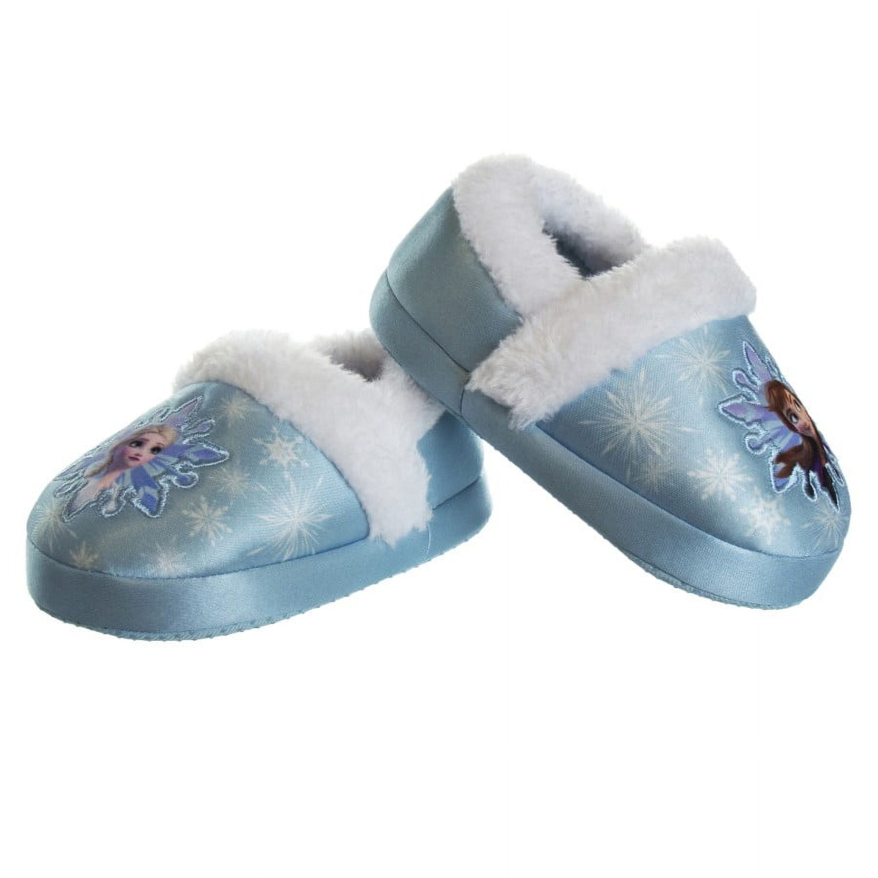 Disney Frozen Anna and Elsa Girls Dual Sizes Slippers