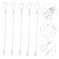 thumbnail image 4 of OUNONA 5Pcs Silver Stainless Steel Gate Latch Cable for Backyard Fence, 4 of 7
