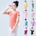 thumbnail image 1 of Traje de baile para niños Traje de entrenamiento de verano para niñas Traje de ballet de manga corta Traje de baile de grado de prueba de baile, 1 of 2