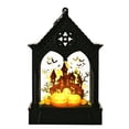 thumbnail image 2 of Halloween Night Light Spooky House Mini LED 5.9in Battery Tabletop Hanging Decor by OVFUIZ, 2 of 5