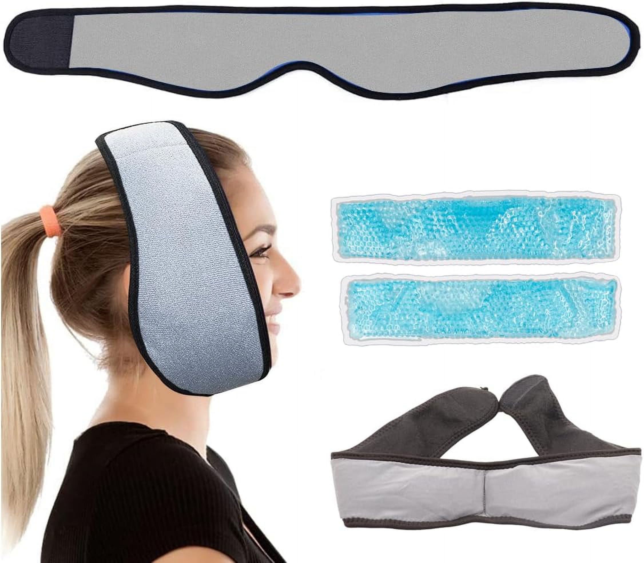 Face Ice Pack for Jaw, Head, and Chin Hot or Cold Gel Packs for TMJ