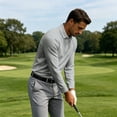 thumbnail image 7 of Fabrcox Long Sleeve Polo Shirt Men Quick Dry Henley Collared Men Golf Shirt Athletic Business Lightweight Casual Dress Shirt for Men Gray L, 7 of 7