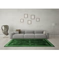 thumbnail image 3 of Ahgly Company Indoor Round Persian Emerald Green Traditional Area Rugs, 4' Round, 3 of 4