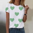thumbnail image 2 of GEWSEY Women's St Patrick's Day T-Shirt Lucky Irish Shamrock Paddy's Day Graphic Tees Tops (White, L), 2 of 8