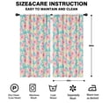 thumbnail image 2 of Blackout Kids Curtains,Pioneer Flower Floral Print Pattern Childrens Insulated Curtains Set Of 2,Bedroom Essentials,Toddler Room Decor 42"x84", 2 of 5