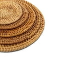 thumbnail image 4 of HEMOTON Rattan Coaster Non slip Heat Resistant Cup Holder Cup Mat for Home Kitchen Decor (10 cm), 4 of 5
