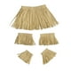 thumbnail image 3 of Falda de hierba de 5 piezas, disfraz hawaiano de fantasía, ajustable, elástica para disfraz papel rafia, 3 of 8