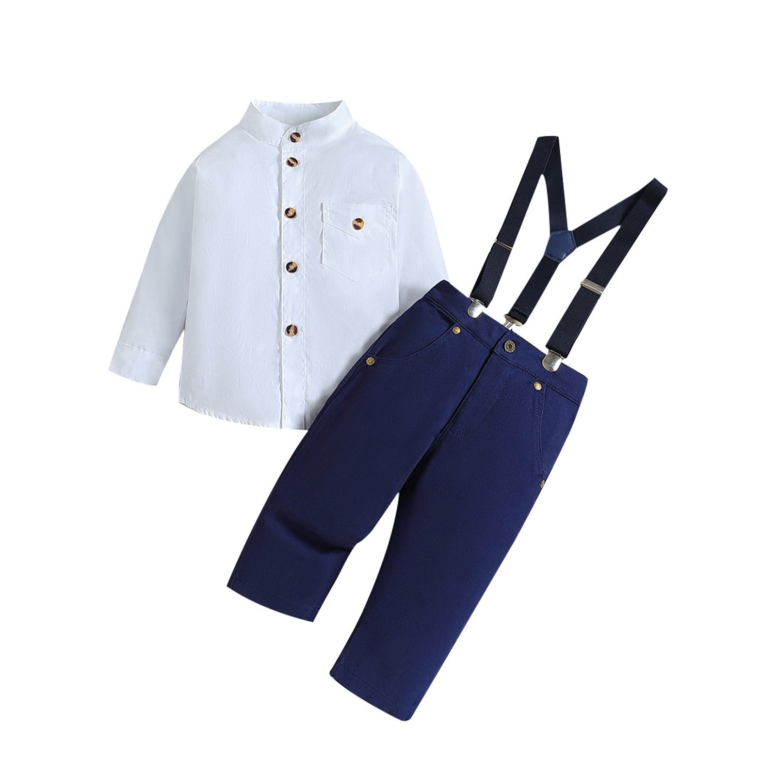 Baby boy dress pants with suspenders sales