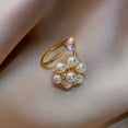 thumbnail image 4 of Minnieouse Anillo de perla de cobre para mujer, reemplazo portátil, extremo abierto, ajustable, forma de flor para mujer, anillos de citas, regalo de Ropa, zapatos y accesorios Miscelánea Minnieouse AP015531-00, 4 of 6