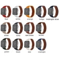 thumbnail image 2 of Slim Leather link for Apple Watch Band 38mm 40mm 41mm 42mm 44mm 45mm, ALMNVO Compatible for iWatch Series 7/6/5/4/3/2/1/SE, Magnetic Bands Compatible for Apple Watch Bands for Women ,Brown, 2 of 7