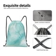 thumbnail image 6 of Kdxio Blue Marble Print Drawstring Backpack Bag,Waterproof Draw String Back Sack, Gym Drawstring Bags Swim Bag For Unisex, 6 of 9